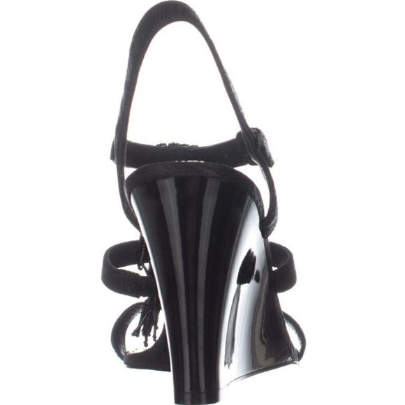 Womens Adrianna Papell Adair Fringe Gladiator Sandals, Black size 8 - Picture 6 of 8